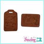 LABEL TAG - LEATHER LABEL - POST/LUGGAGE